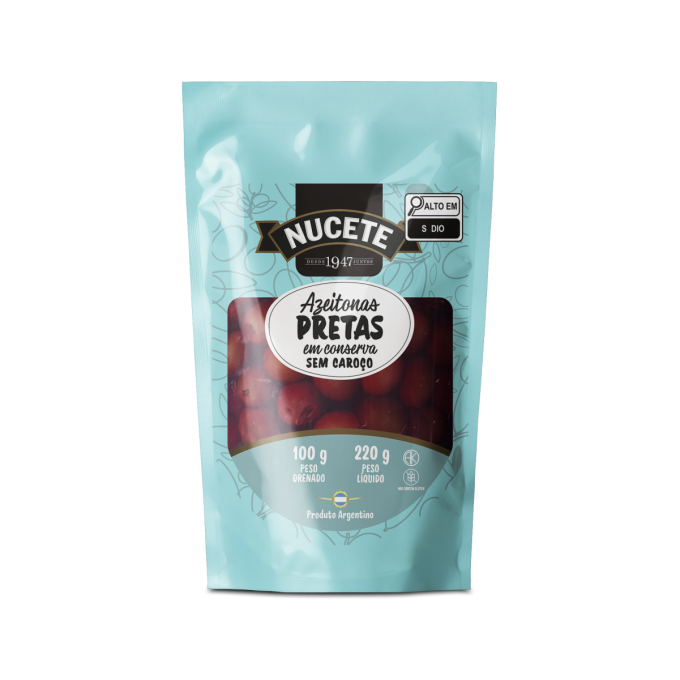 Azeitona Preta Sem Caroço - Doypack 100g