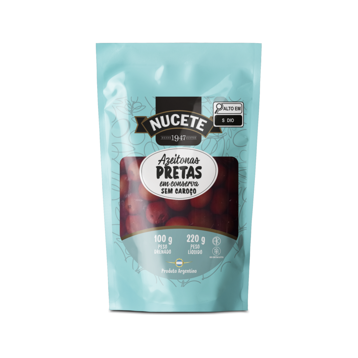 Azeitona Preta Sem Caroço - Doypack 100g