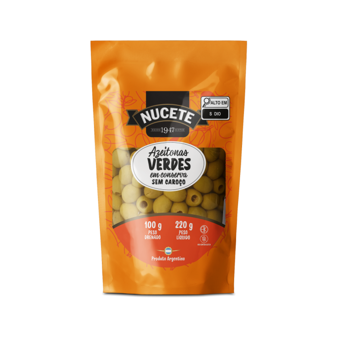 Azeitona Verde Sem Caroço - Doypack 100g