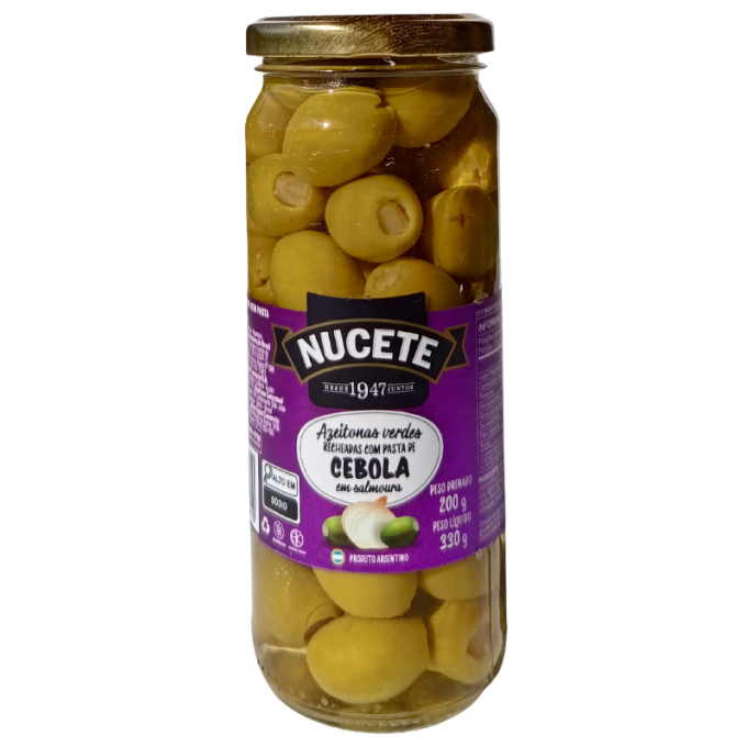 Azeitona Verde Recheada com Cebola Nucete