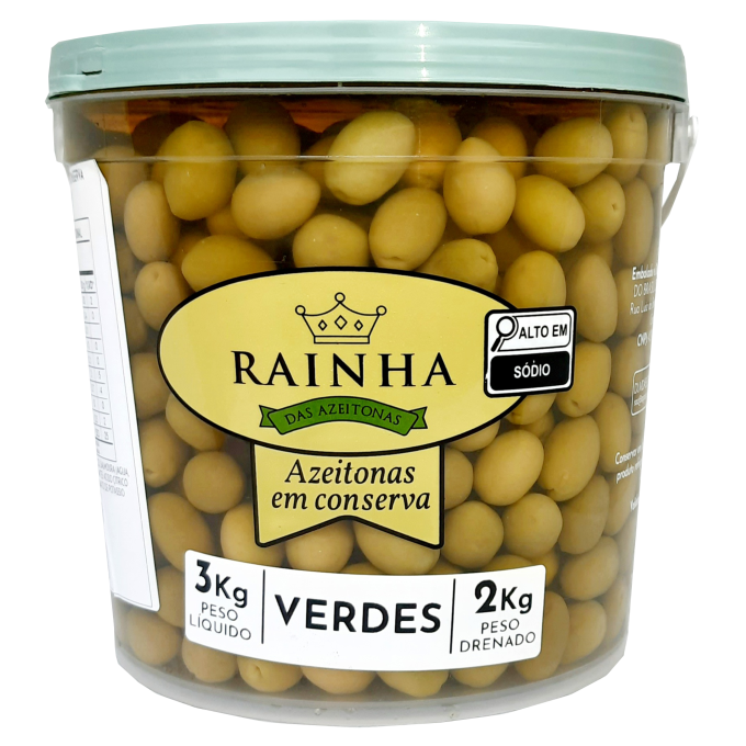 Azeitona Verde com Caroço Nucete - Balde 2kg