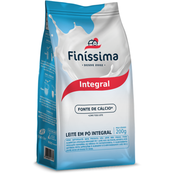 Leite em Pó Integral Finíssima - 200g