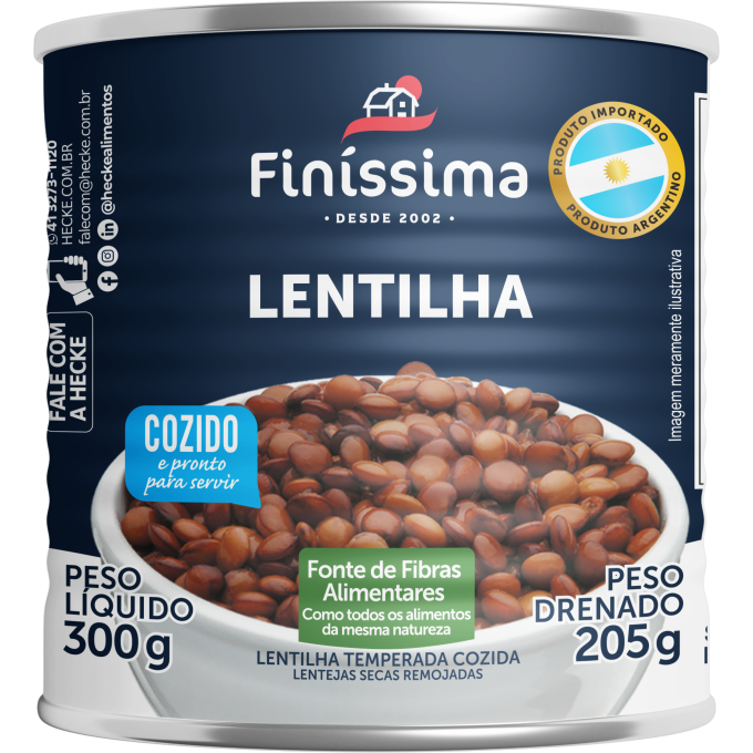 Lentilha em Conserva 205g