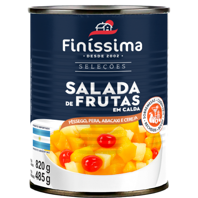 Pêssegos em Calda - Finíssimo - 12 Latas X 820g