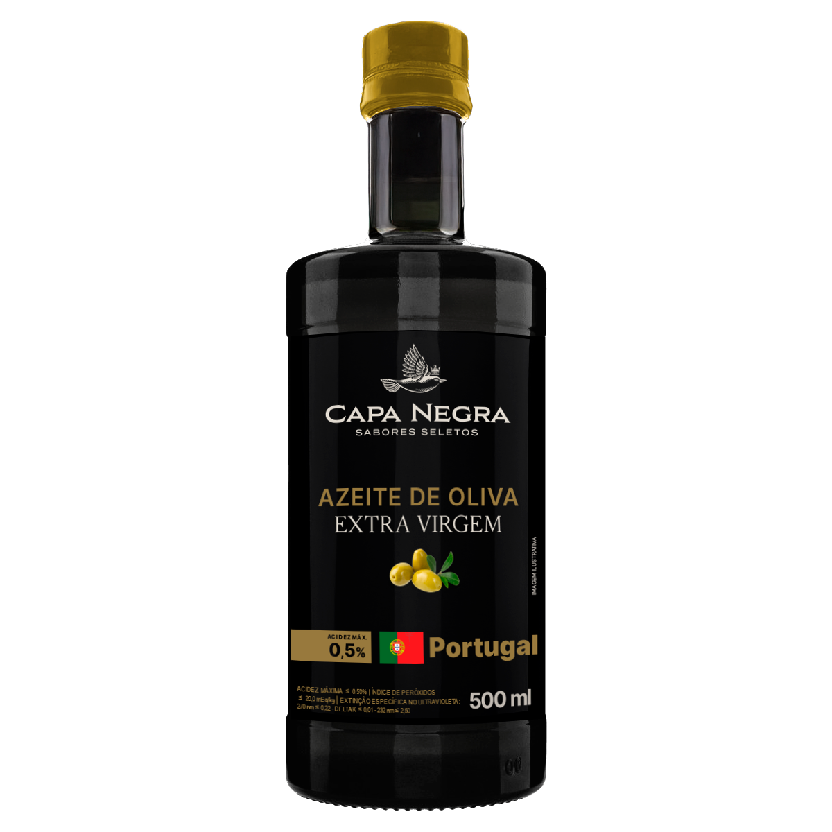 Azeite de Oliva Extra Virgem Capa Negra - 500ml