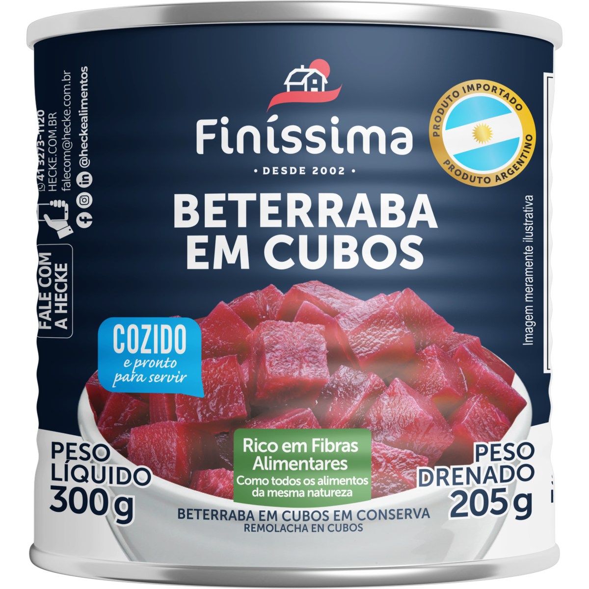Beterraba em cubos em Conserva 220g