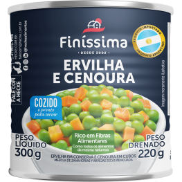Ervilha e Cenoura em Conserva 220g
