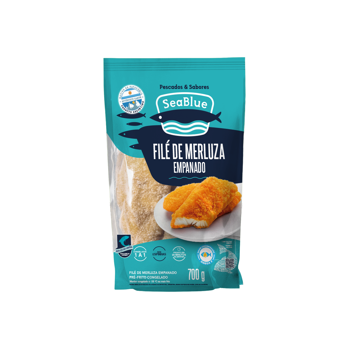 Filé de Merluza Empanado Congelado